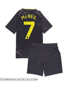 Everton Dwight McNeil #7 Maglia Gara Trasferta Repliche 2024-25 Bambino Maniche Corte